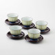 Set of 5 cups and saucers taketokusa