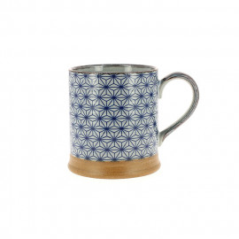 Set of 2 Porcelain Bredemeijer Tea Mugs Yantai 7.4 x 7.4 x 5 cm Dark Blue 