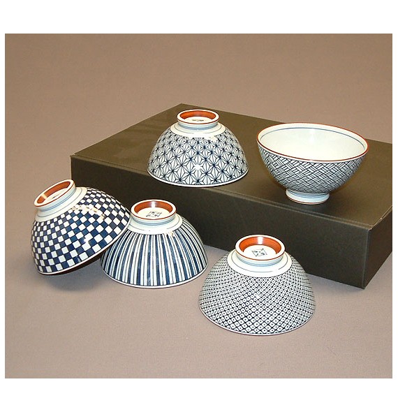 Set of 5 bowls graphics